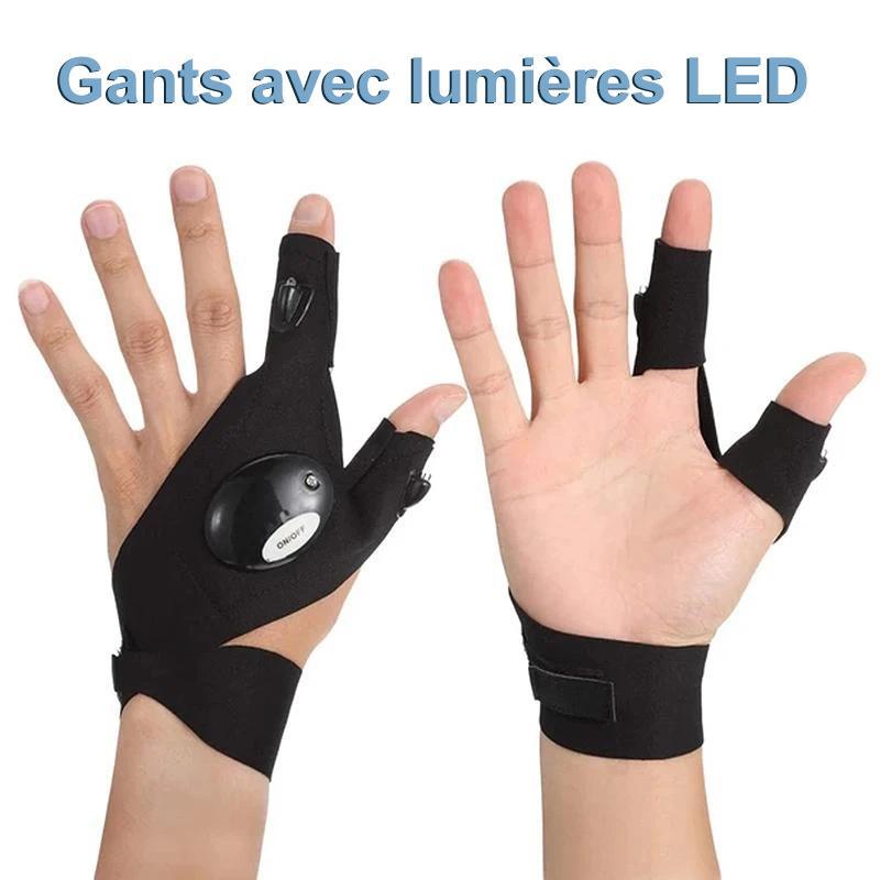 Gants avec Lumières LED Étanches - 49% de réduction le dernier jour 👍