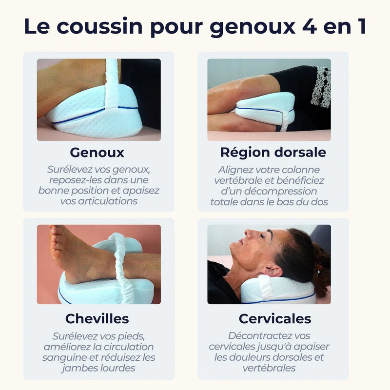 Coussin Orthopédique Genoux Cellsius - Le secret d'un sommeil sans douleur