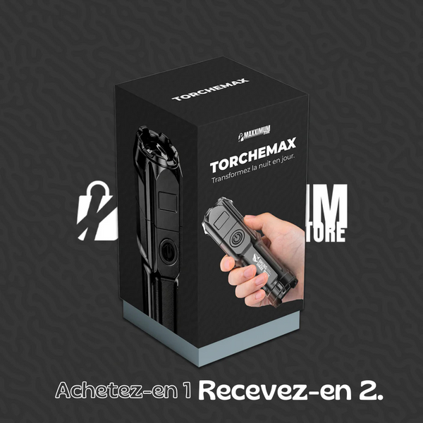 TorcheMax | Torche super lumineuse de 10.000 lumens (Achetez-en 1 et obtenez-en 2)